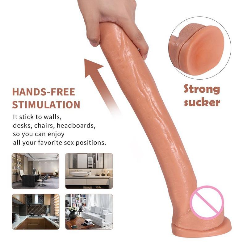 Super Thick Long Strong and Giant Root Simulation Penis Large Stallion Shaped 40cm Simulation Penis