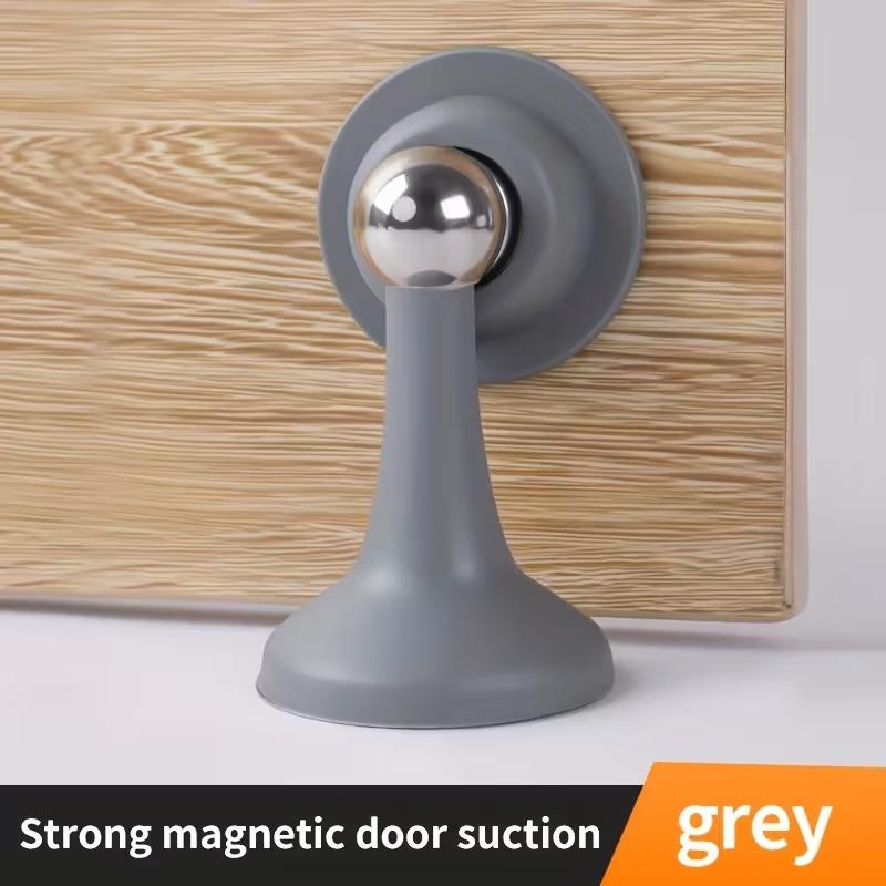 

Magnetic Door Stopper - No-Drill Strong Magnetic Holder, Windproof & Silent, Durable Plastic, Black/White/Gray for Home Office