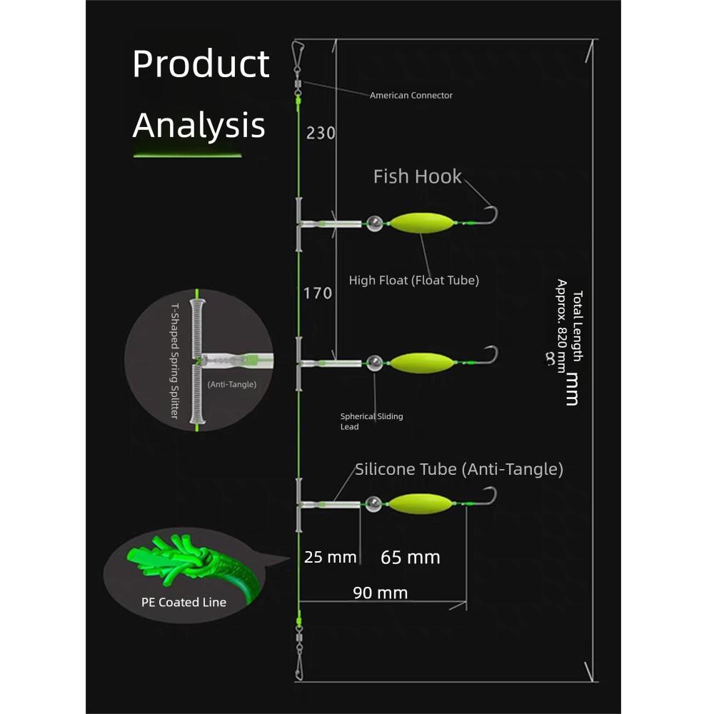 Cârlig Triplu Cârlig Pescuit Crap Rigs Crap Răsturnare Automată Momeală Pescuit Articole Pescuit