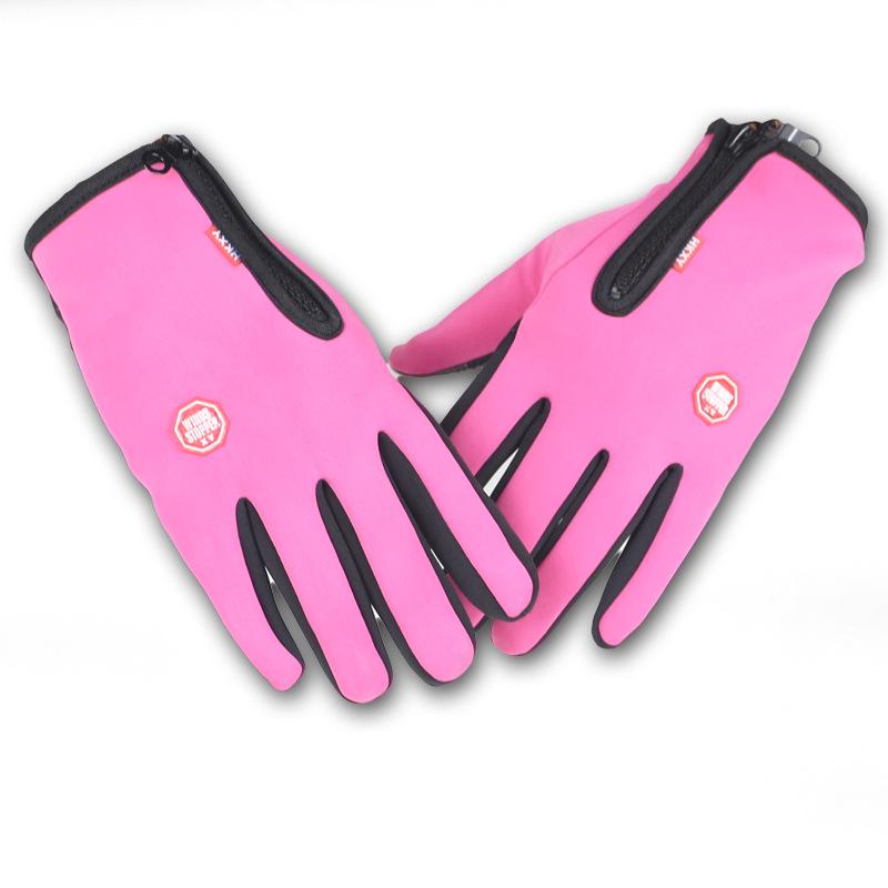 Waterproof Touchscreen Fleece Ski Gloves for Men & Women - Autumn/Winter Cycling Cold-Proof Style