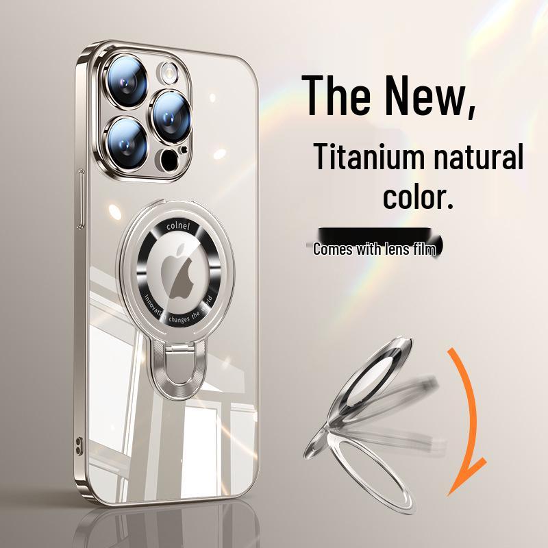 Magnetic Stand for iPhone 17 Pro Max Case: Ultra-thin, Drop-proof, Full Coverage PC Shell
