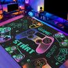 Cute Cartoon Dinosaur Rug for Bedroom Bedroom Playroom Decor for Kids Lovely Dinosaur Animal Pattern Carpet Blue Rug Non-Slip