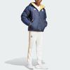 Adidas Real Madrid Dna Reversible Hooded Down Jacket With 600 Fill Power And Logo Print Men Outerwear Ink-Blue HY0609