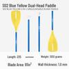 KOETSU Surf Paddleboard Dual-Use Aluminum Paddle: Single/Double Head Kayak & Paddleboard Paddle