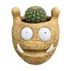 Funny Expression Flower Pot Cute Facial Expression Modern Resin Desk Decor Cactus Planter Funny Pots For Office Decoration