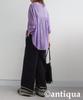 Antiqua Embroidered Long Sleeve Indian One Size Purple Women's Blouse, Cotton, IYA-00076, 23,
