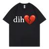 Funny Dih Meme T-shirt Men Women Clothing High Street Fashion Trend Short Sleeve T-shirts Summer Casual Cotton Breathable Tops