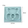 Cute Cartoon Bear Shape Silicone Nonslip Dinner Plate for Kids  Dietary Supplement