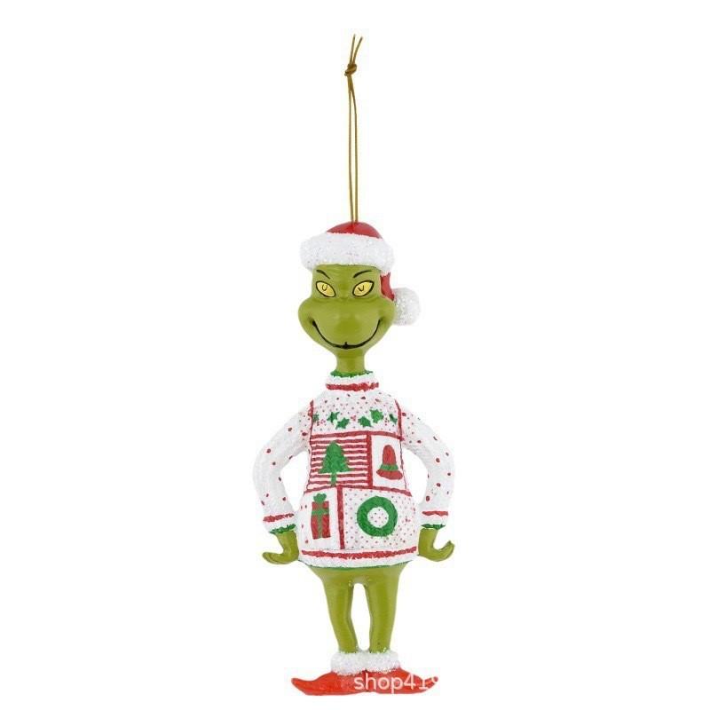 Green 2023 Unique Monster Cartoon Holiday Hanging Decorations For Joyful Christmas Decor