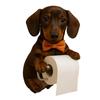 Aranyos Kutya Toalettpapír Tartó Fali Rögzítés Gyanta Kutya Tekercspapír Szervező Fürdőszoba Konyha Papírtörlő Szövet Adagoló Dekoráció
