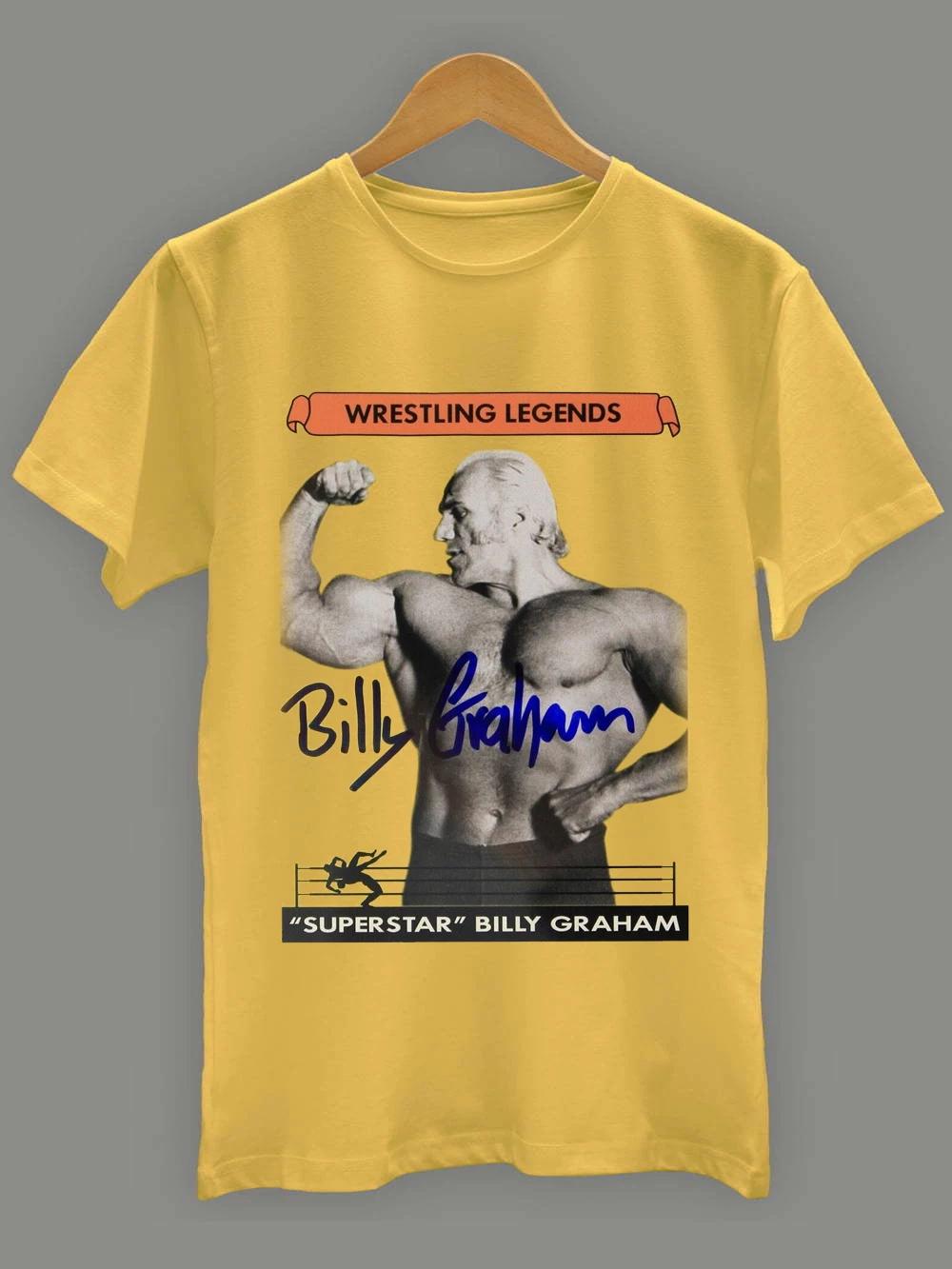Collection Superstar Billy Graham Cotton Yellow S-2345XL Unisex T-shirt TMB788 S