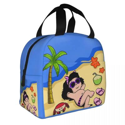 Entspann dich Mafalda Isolierte Lunchtaschen Kühltasche Essensbehälter Tragetasche Lunchbox Aufbewahrungsbeutel für Lebensmittel Büro Picknick