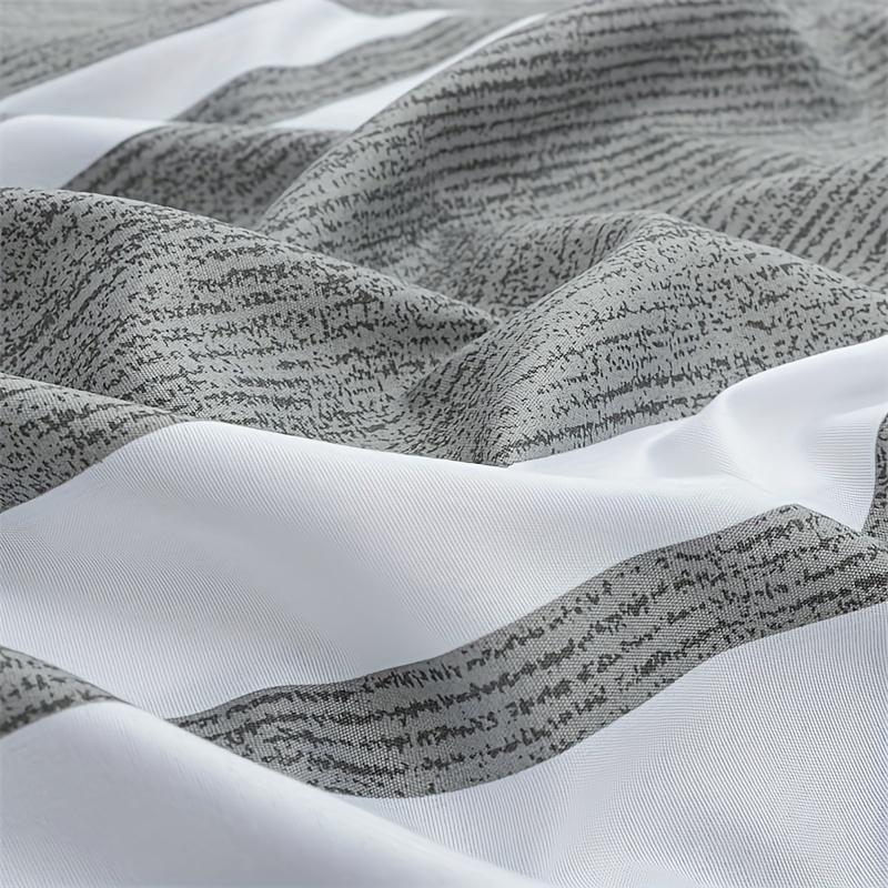 3-piece Duvet Cover Set Printed Stripes Microfiber Duvet Sets Bedding Bohemian Modern Farmhouse Style for Men and Women