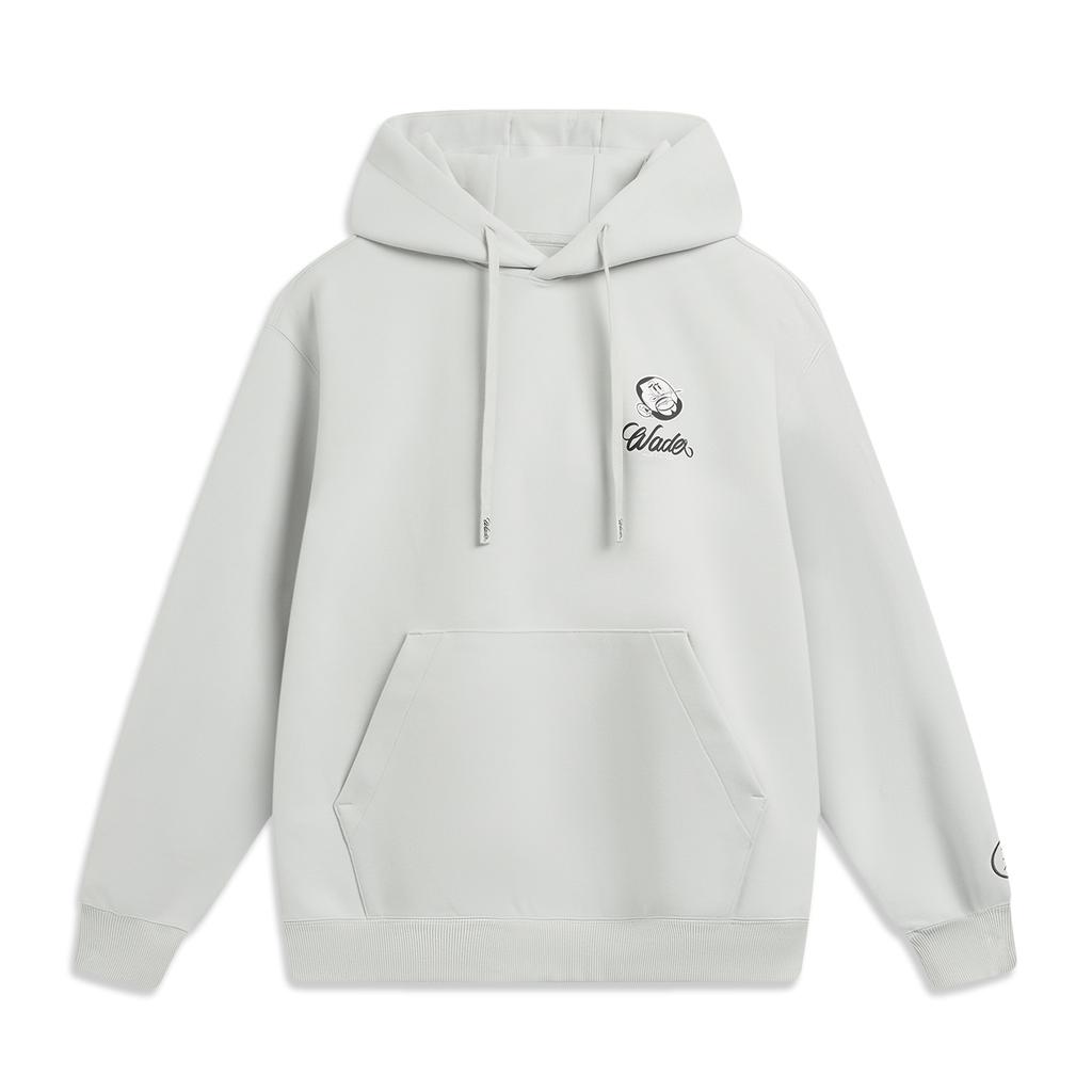Li-Ning Wade Series Letter Print Soft Breathable Versatile Loose Hoodie Men hoodies AWDVF47-2