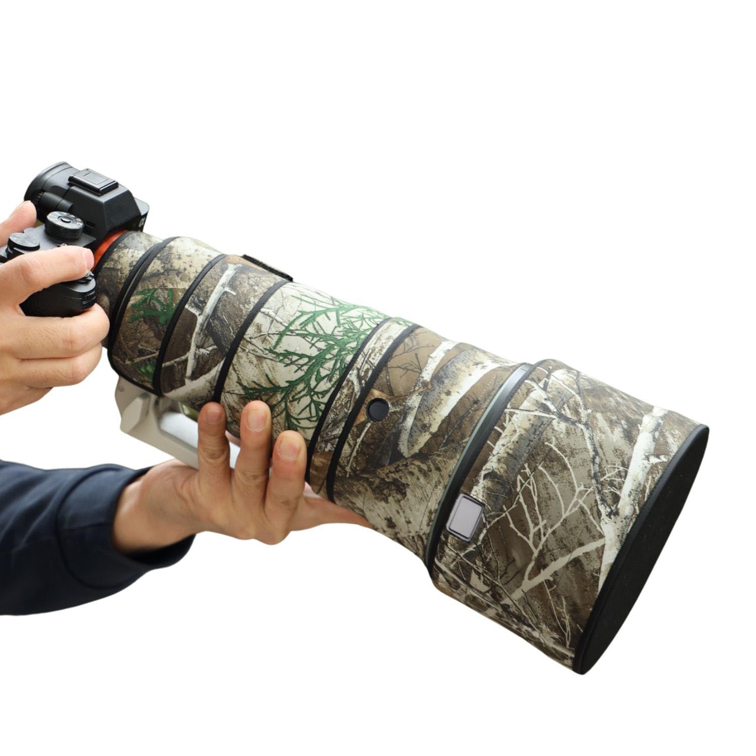 

ROLANPRO Камуфляжний чохол для об єктива для Sony FE 300mm GM OSS водонепроникний телеоб єктив камуфляжний чохол Камуфляж джунглів F2.8 Тришаровий колір