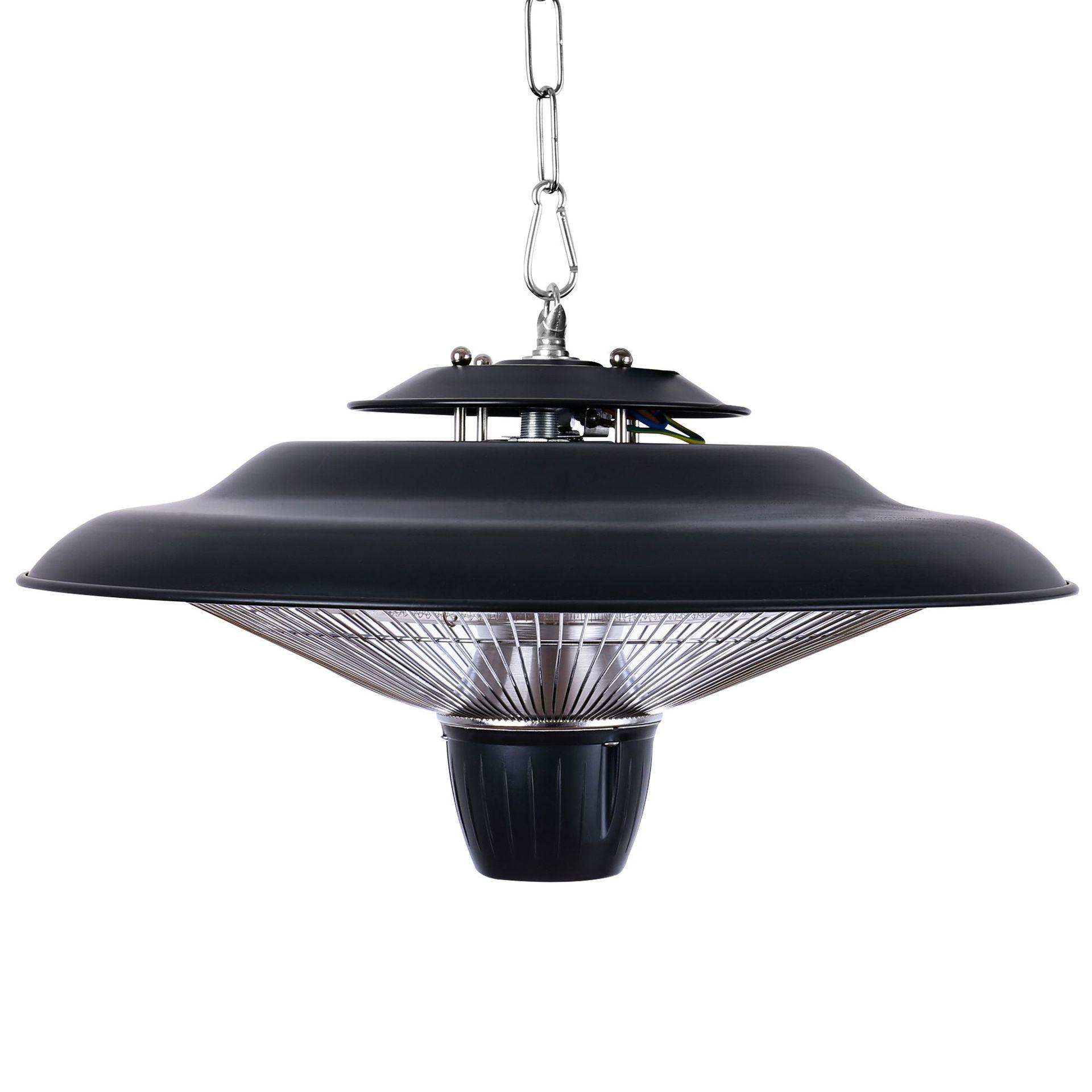 

Подвесной обогреватель для помещений/улицы 1500 Вт/2000 Вт 420x420x240mm чёрный