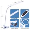 LED Clip-On Desk Lamp, Eye Protection, USB Plug-in, Student Reading/Writing Lamp