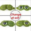 1/3pcs 3D Frog Sleep Mask - Cute Plush Eye Mask for Sleeping, Soft Blindfold for Travel, Unisex Comfortable Eye Shade Cover