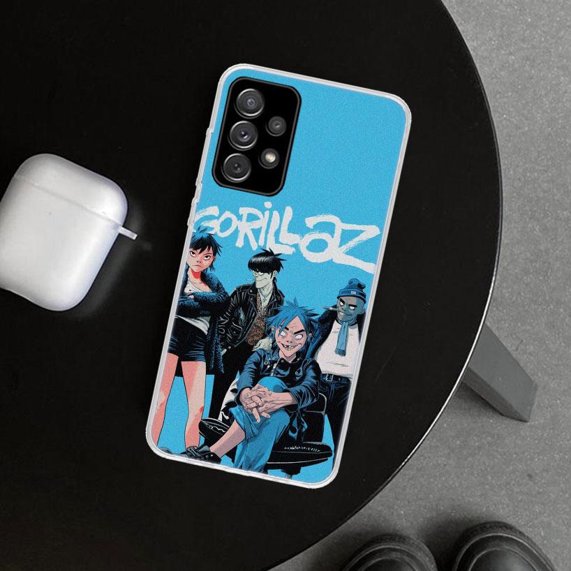 Gorillaz Anime Phone Case Cover for Samsung Galaxy A12 A22 A32 A52 A72 A02S A51 A50S A31 A20S A10S Note 20 Ultra 10 Plus Galaxy