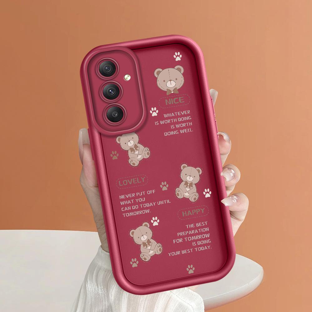 Soft Silicone Square Ladder Printing Pattern Phone Casing Full Cover Camera Shockproof Protection Rubber Case for Samsung