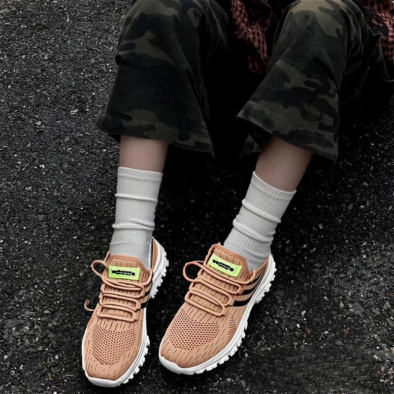 Women'S Sports Shoes Casual Lightweight Outdoor Comfortable Walking Shoes Fashionable Trendy Jogging Tennis Lace Up Flat Shoes