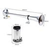 Universal 17inch Single Trumpet Car Air Horn 12V Compressor 150DB Super Loud Air Hose Car Horn Speaker for Truck Boat Motorcycle