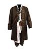 Movie Pirates Of The Caribbean Cosplay Costume Jack Sparrow Cosplay Full Set CostumeFor Men Adult