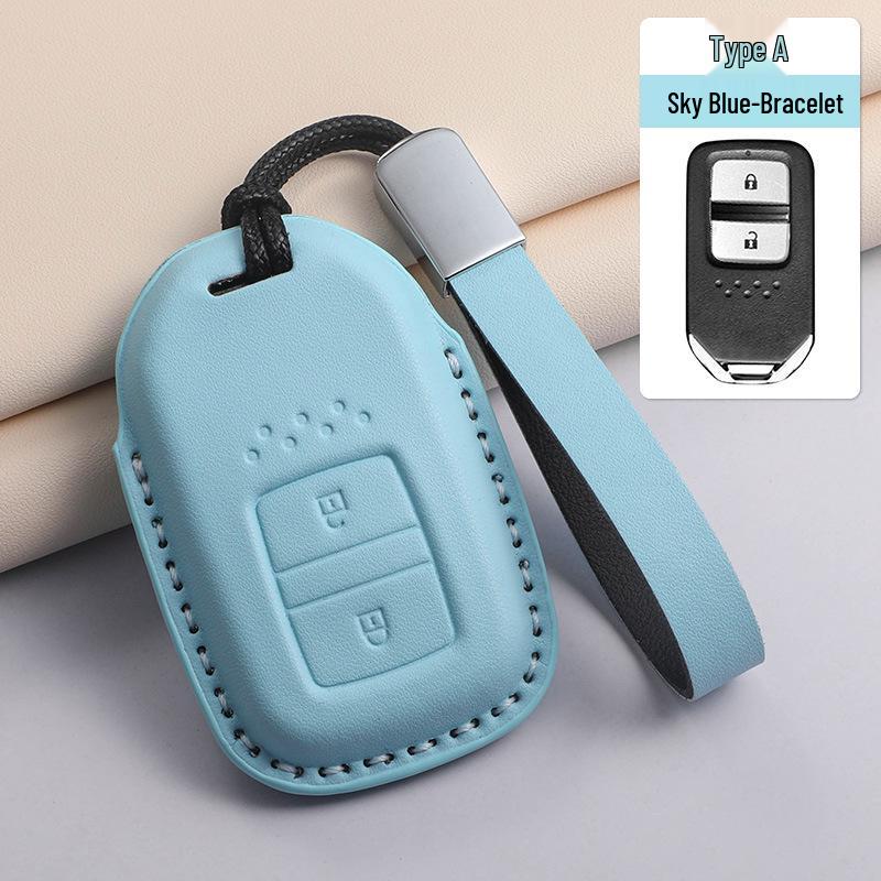 Fits 24 Honda Models: Key Case for CRV, Binhzhi, XRV, XR-V, HR-V, Haoying, Civic, UR-V, Accord, and Lingpai - Textured Purple