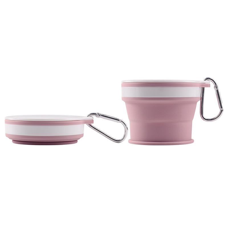 Foldable water cup, silicone outdoor travel mouthwash cup, retractable travel mini water cup, portable soft cup