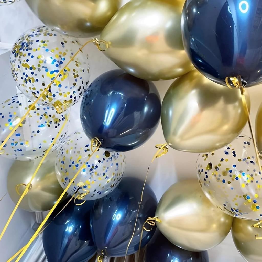 Blue Balloons 12 Inch Dark Blue Balloons For Birthdays, Graduation Ceremonies, Baby Baptisms, Anniversaries, New Year's Parties, Holiday Decorations