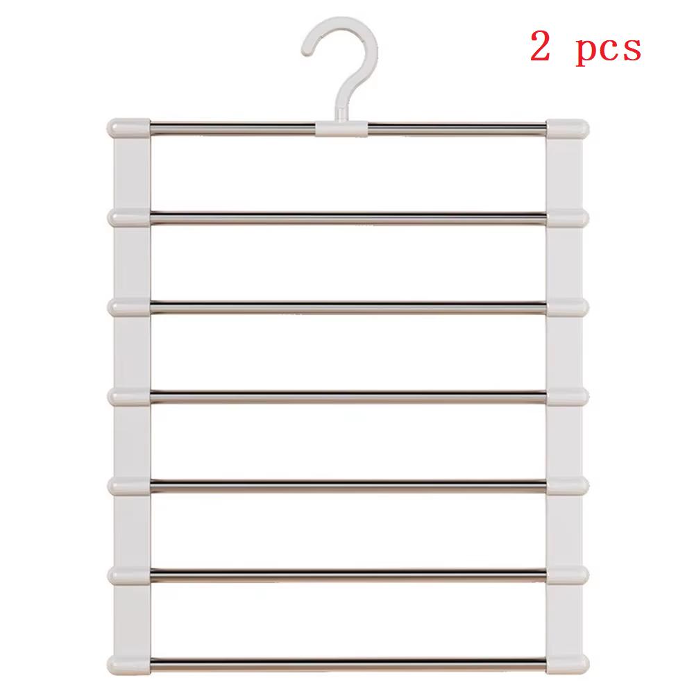 Home Multi-Functional Multi-Layered Home Pants Hanger Non-Scratch Anti-Slip Special For Pants Storage Folding Pants Clip