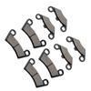 8Pcs Front & Rear Brake Pads Replacement for Polaris RZR 800 2008