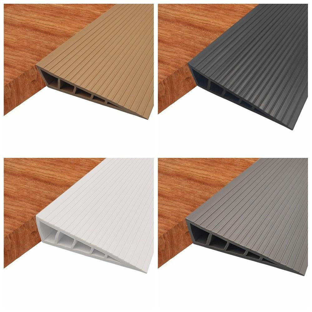 Universal Carpet To Tile Rise Threshold Ramps 60cm Soft Wheelchairs Ramps Waterproof Cuttable Home Steps Wood/Tile Floor