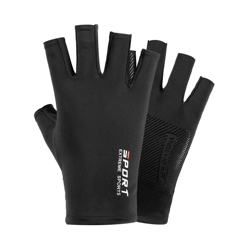 1 Pair Outdoor Use Sport Fishing Gloves Touch Screen Thin Anti Uv Safety Gear Motorcycle Racing Gloves Ice Slip Breathable
