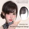 Synthetic Slanted Air Bangs Hairpiece Mini Fake Bangs Natural Invisible Hairpiece Extension For Girls Styling Accessories