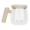 400ML Self Stirring Coffee Cup Waterproof Glass Electric Mixing Cup High Speed Stirring with Detacha Stirrin Travel Coffee Cup