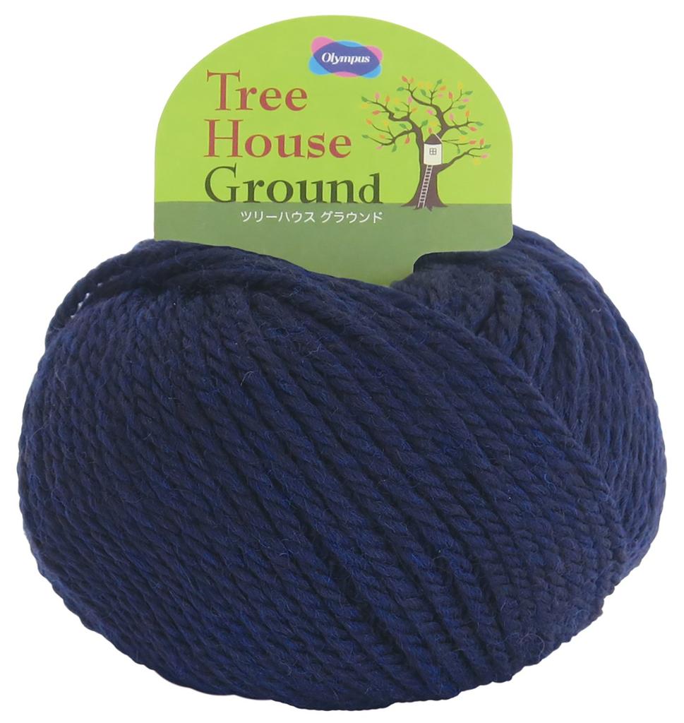 Olympus Treehouse Ground Extra Set of 5 Balls Yarn, Thick, Col. 311, Blue, 40g, Approx. 71m,