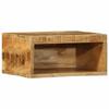 VidaXL Wall-mounted TV Cabinet 40x30x19 Cm Solid Raw Mango Wood, Media Cabinet, Side Cabinet, Entertainment Center, 4017467
