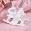 Wooden Crafts Rocking Horse Figurine Desk Decor Balance Art Adornment Miniature Rocking Horse Decorative Ornament Kids Gift