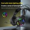 Led Illuminated Headset with 7.1Channel Surround Sound Adjustable Noise Reduction Mic for Gaming Enthusiasts Comfort Fit