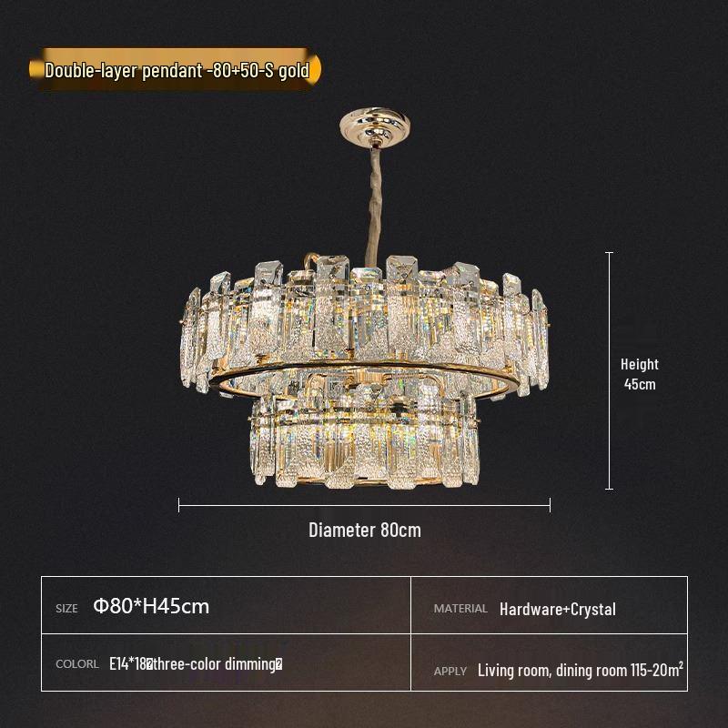 2025 Modern Minimalist Crystal Chandelier for Living Room, Bedroom & Dining