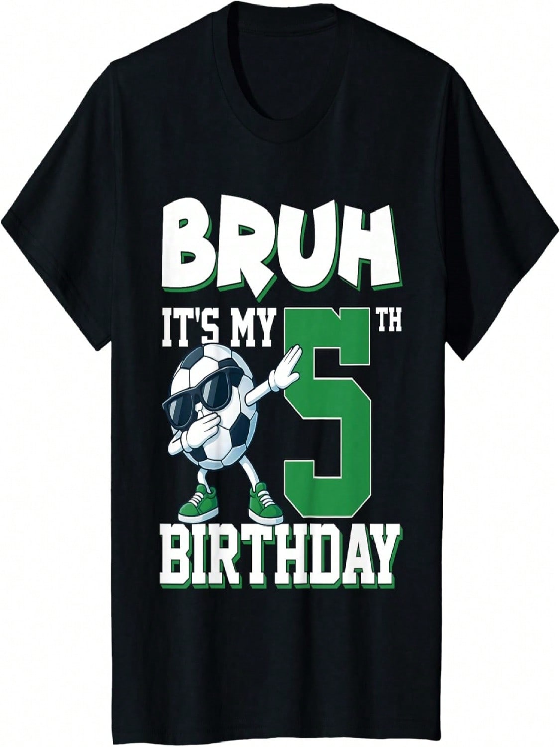 Bruh It s My 5th Birthday Boy Soccer Football 5 Years Old T-Shirt S разноцветный