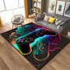 3D 80er Jahre Gamer Controller Bereichsteppich Groß, Teppich für Wohnzimmer Schlafzimmer Küchendekoration, Teppiche für Schlafzimmermatte Zuhause