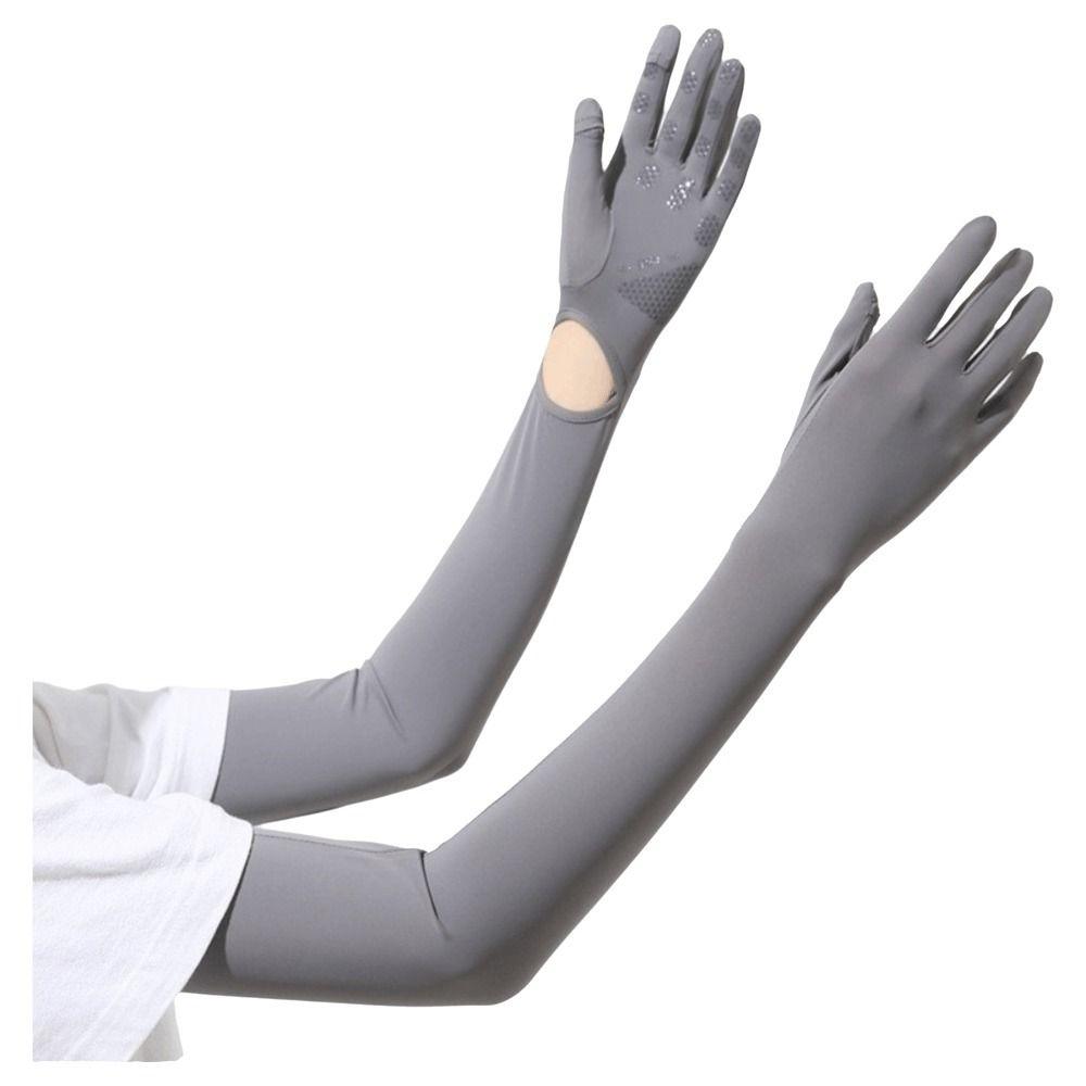 Lange Handschuhe Eis Seide Ärmel Eis Seide Fahrradhandschuhe Atmungsaktiv Sonnenschutzhandschuhe Sommer