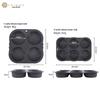 High-Temperature Resistant Silicone Burger and Bread Mold with Perforations