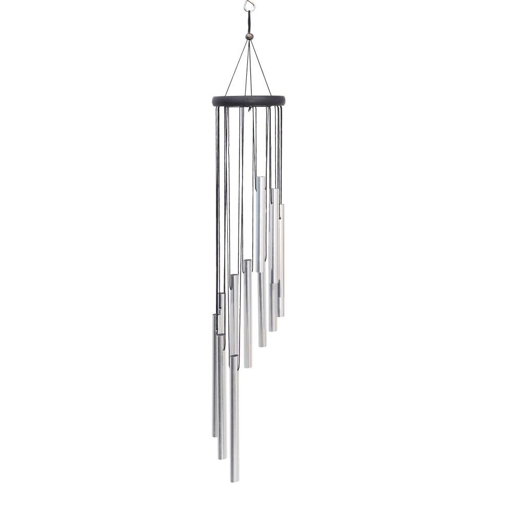 Colorful Outdoor Wind Chimes 12 Tubes With Hook Aluminum Tube Wind Chime Home Decoration Hollow Metal Tubes Hanging Wind Chimes