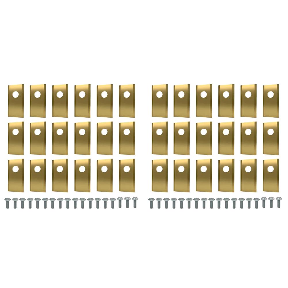 18/36/54/90PCS Blades Replacement Lawn Mower Parts Stainless Steel Mower Cutter Blade for Worx Landroid Lawn Mowers