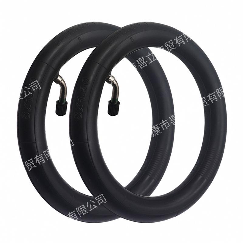 8-Inch Electric Scooter Tire with 200x45 Bent Valve Inner Tube, Fits Baby Stroller and 8x1 1/4 Applications
