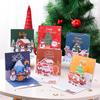 3D Christmas Pop-up Cartoon Greeting Card with Envelope - Christmas Eve Blessing Gift