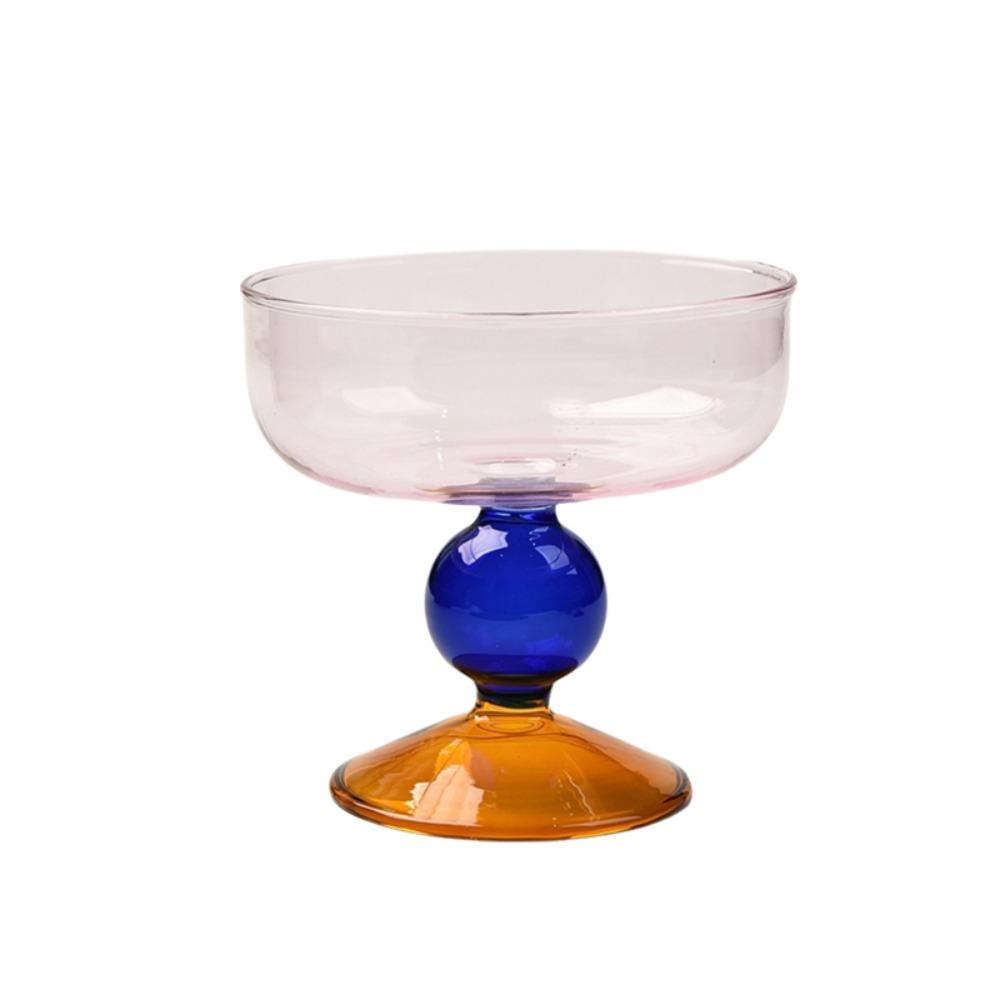Hohe Füße Glas Eisbecher 270 ML Dessertschale Exquisite Obstsalatschale Café